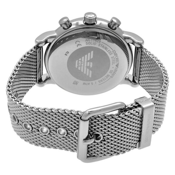 NWT Authentic Emporio Armani Fashion Men's Quartz Steel Authentic Watch - Picture 3 of 3